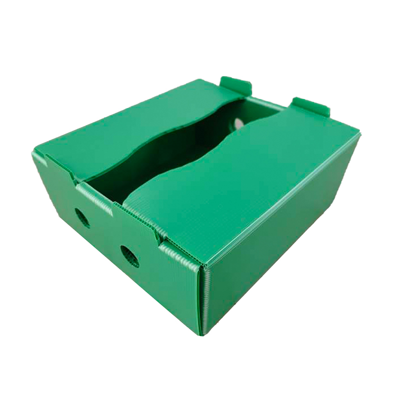 جعبه چرخش میوه پلاستیکی راه راه PP سفارشی چاپ شده ضد رطوبت